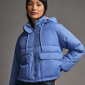 EUC Worn 1x Pilcro Cropped Colorblock Puffer Jacket